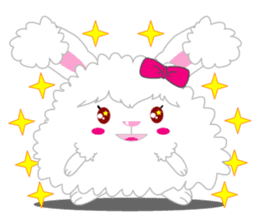 Cutie Angora rabbit sticker #6246990