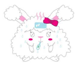 Cutie Angora rabbit sticker #6246992