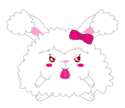 Cutie Angora rabbit sticker #6246996