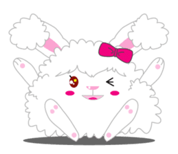 Cutie Angora rabbit sticker #6246997