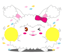 Cutie Angora rabbit sticker #6246999