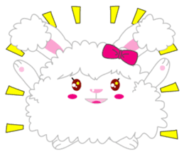 Cutie Angora rabbit sticker #6247000