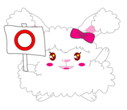 Cutie Angora rabbit sticker #6247001