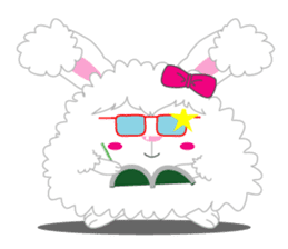 Cutie Angora rabbit sticker #6247007