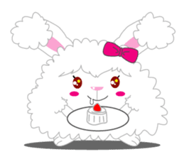 Cutie Angora rabbit sticker #6247009
