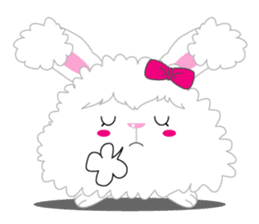 Cutie Angora rabbit sticker #6247013