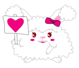 Cutie Angora rabbit sticker #6247017