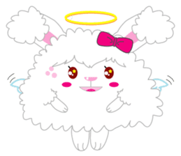Cutie Angora rabbit sticker #6247020