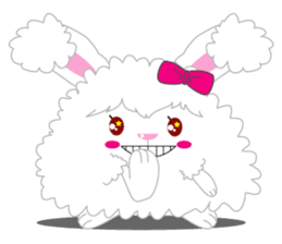 Cutie Angora rabbit sticker #6247021