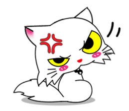 Gigi little white cat sticker #6247106