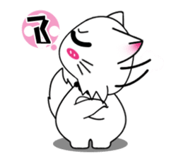 Gigi little white cat sticker #6247127