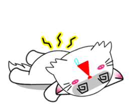 Gigi little white cat sticker #6247128