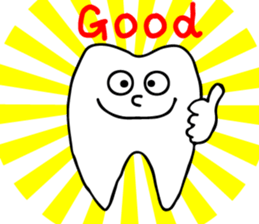 teeth and germs Man sticker #6247465