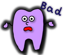 teeth and germs Man sticker #6247466