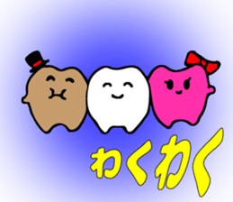 teeth and germs Man sticker #6247494