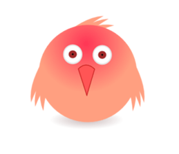 pink little chick ' googgai ' sticker #6248145