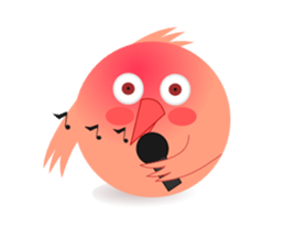 pink little chick ' googgai ' sticker #6248150