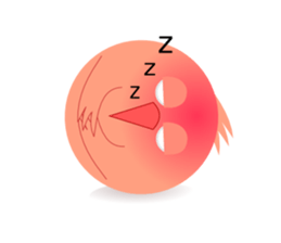 pink little chick ' googgai ' sticker #6248151