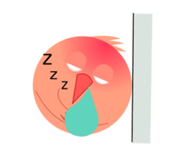 pink little chick ' googgai ' sticker #6248152