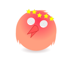pink little chick ' googgai ' sticker #6248154