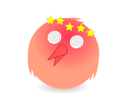 pink little chick ' googgai ' sticker #6248154