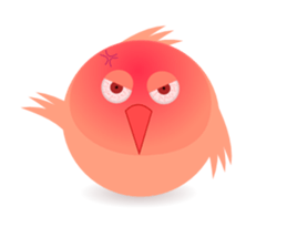 pink little chick ' googgai ' sticker #6248159