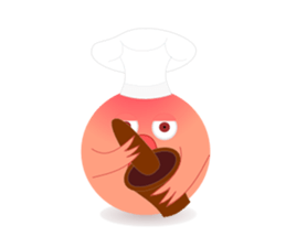 pink little chick ' googgai ' sticker #6248161