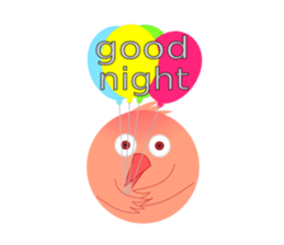 pink little chick ' googgai ' sticker #6248164