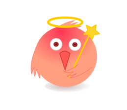 pink little chick ' googgai ' sticker #6248165