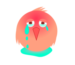 pink little chick ' googgai ' sticker #6248169