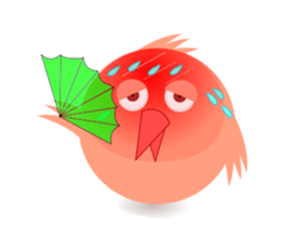 pink little chick ' googgai ' sticker #6248171