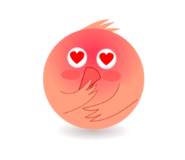 pink little chick ' googgai ' sticker #6248172