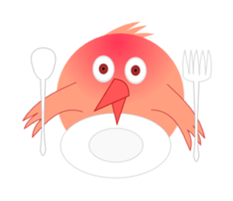 pink little chick ' googgai ' sticker #6248175