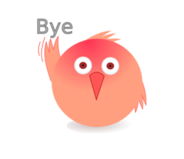 pink little chick ' googgai ' sticker #6248178