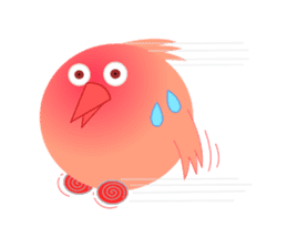 pink little chick ' googgai ' sticker #6248179