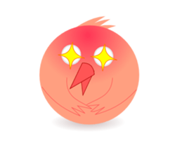 pink little chick ' googgai ' sticker #6248180