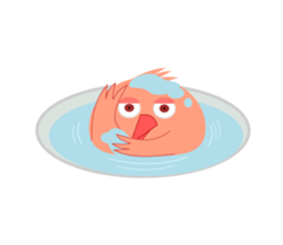 pink little chick ' googgai ' sticker #6248181