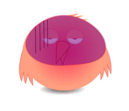 pink little chick ' googgai ' sticker #6248183
