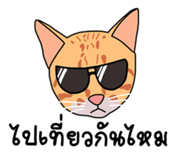 Meow indy cat sticker #6249607