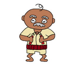 The Playful Old Man of Happiness sticker #6249729