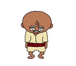 The Playful Old Man of Happiness sticker #6249733