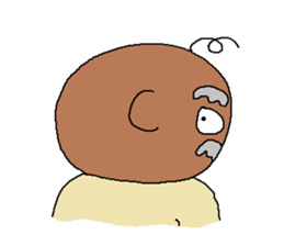 The Playful Old Man of Happiness sticker #6249737