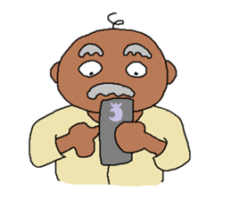 The Playful Old Man of Happiness sticker #6249739