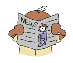 The Playful Old Man of Happiness sticker #6249744