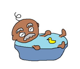 The Playful Old Man of Happiness sticker #6249745