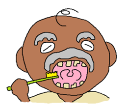 The Playful Old Man of Happiness sticker #6249748