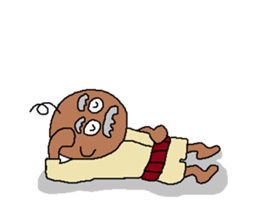 The Playful Old Man of Happiness sticker #6249749