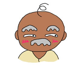 The Playful Old Man of Happiness sticker #6249752