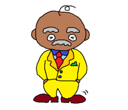 The Playful Old Man of Happiness sticker #6249757