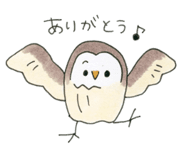 Hand-painted Owl's sticker #6249846